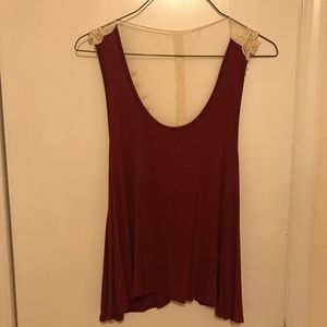 Maroon tank top